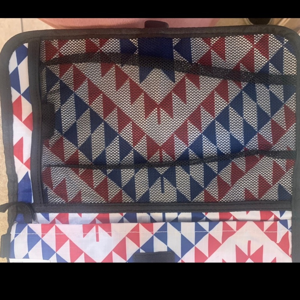 New! Navy Blue, White and Red Baby Reusable Changing  Pad.  37.8 x 11.42 x 0.39